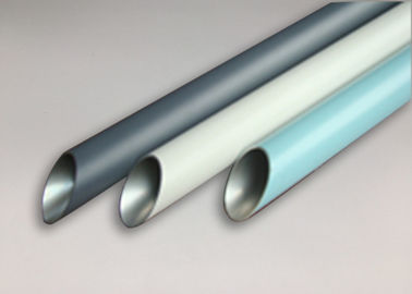 High Intensity Aluminium Tube Profiles Bright Silver Anodized Weather Resistance