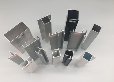 T5 T6 Smooth Extruded Aluminum Profiles With Mill Finish , Powder Coating